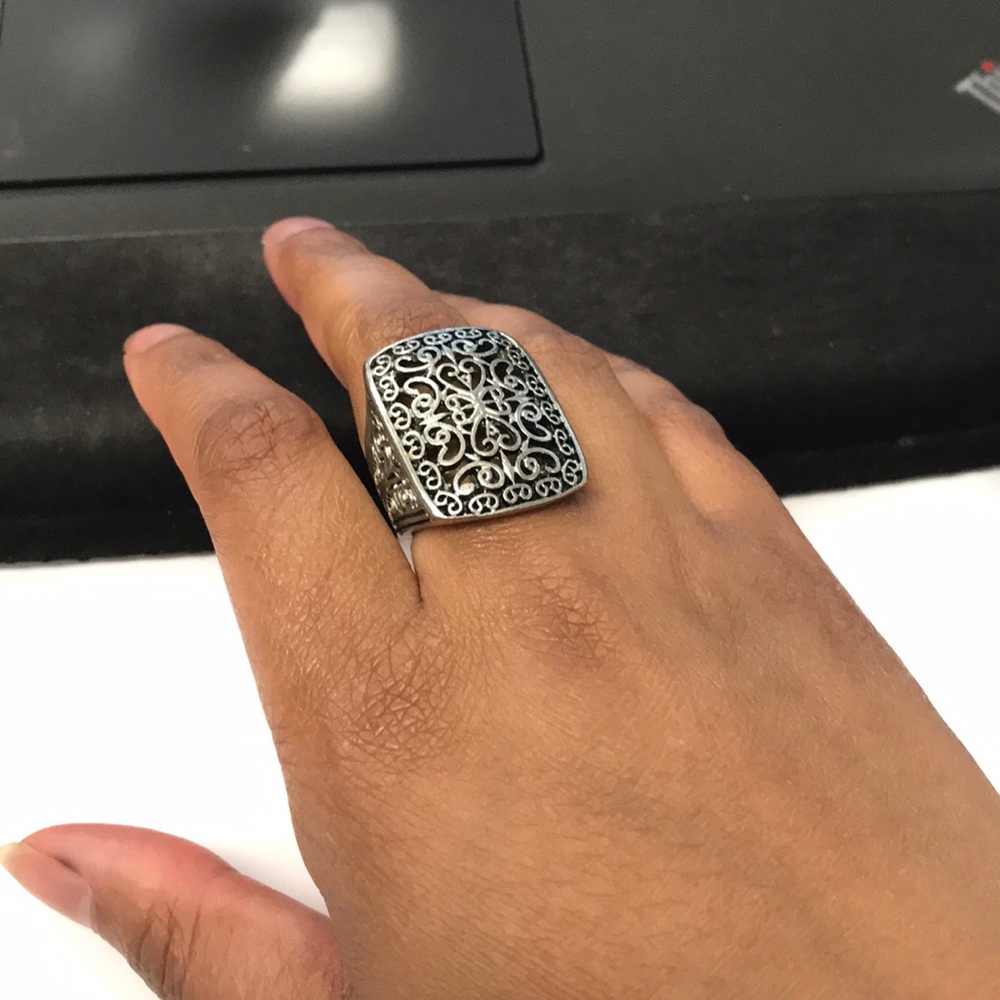 Metal Filigree Ring